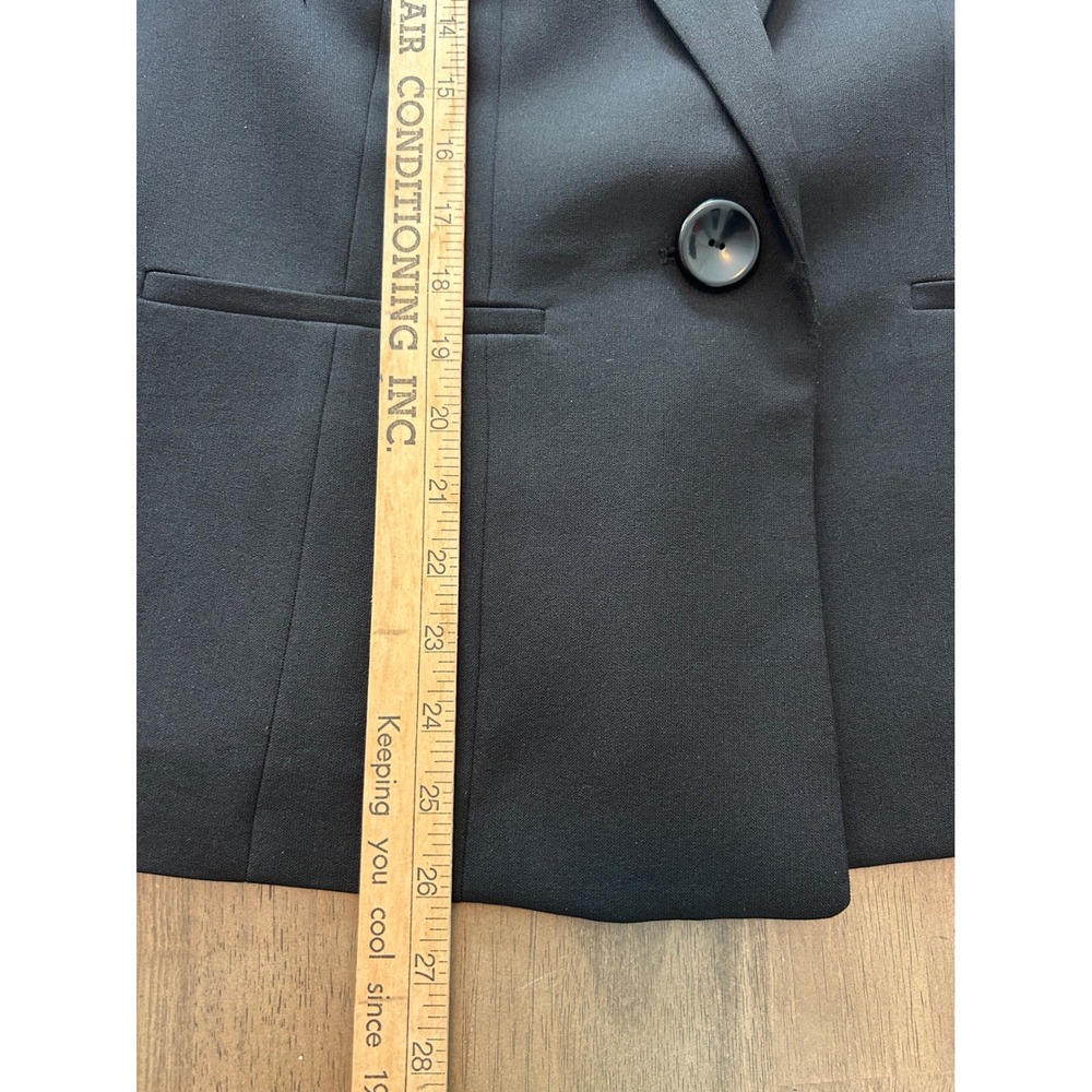 Kasper Womens Black Single Button Tailored Blazer Jacket Professional Career - Picture 6 of 8